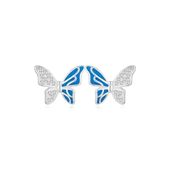 CENTURY&KINDLE 999 Fine Silver Stud Earrings Women's