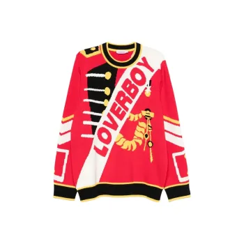 CHARLES JEFFREY Intarsia logo Sweater