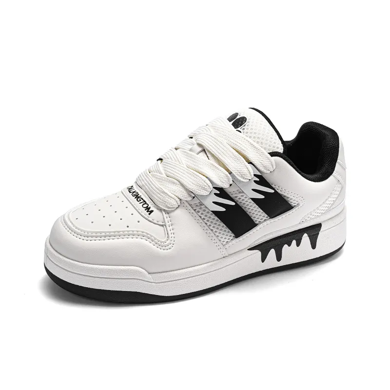 TALKING TOM Skateboard Shoes Unisex Low Top Black/White-9