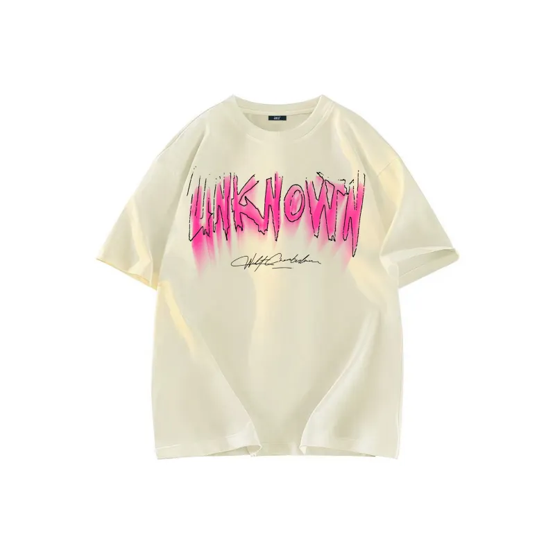 A02 T Shirts Unisex Light Beige Apricot-0