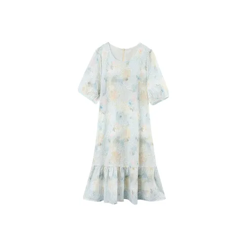 A Paradise For Awakening Short Sleeved Dress Women's