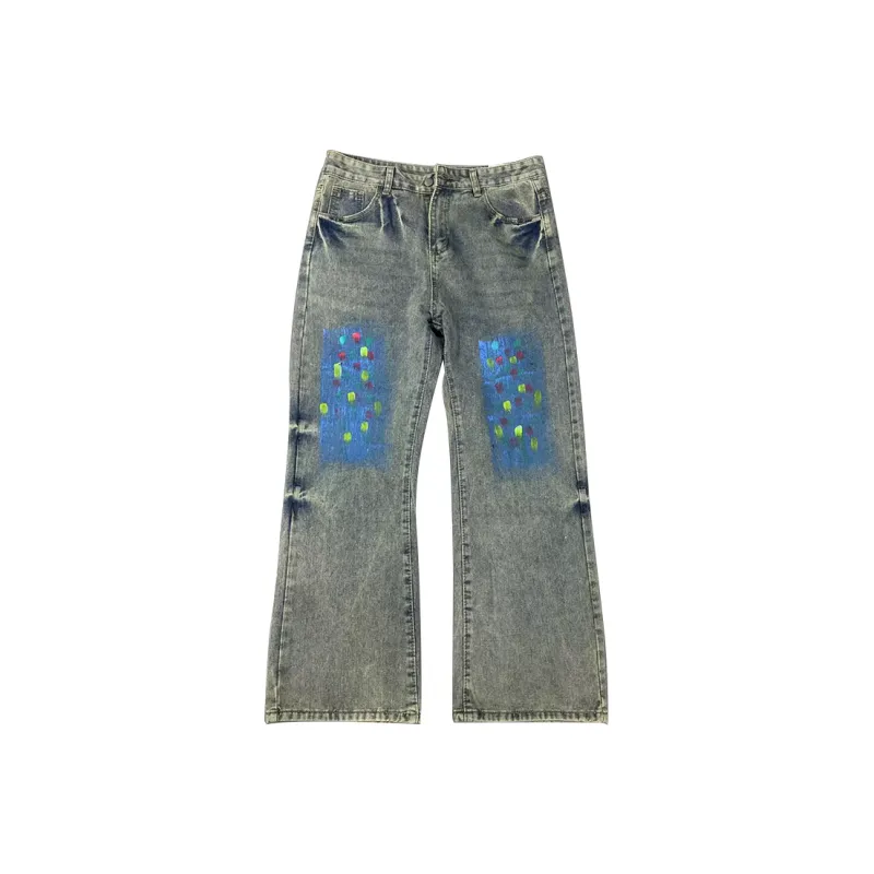 HKRXEC Jeans Men Light Blue-0