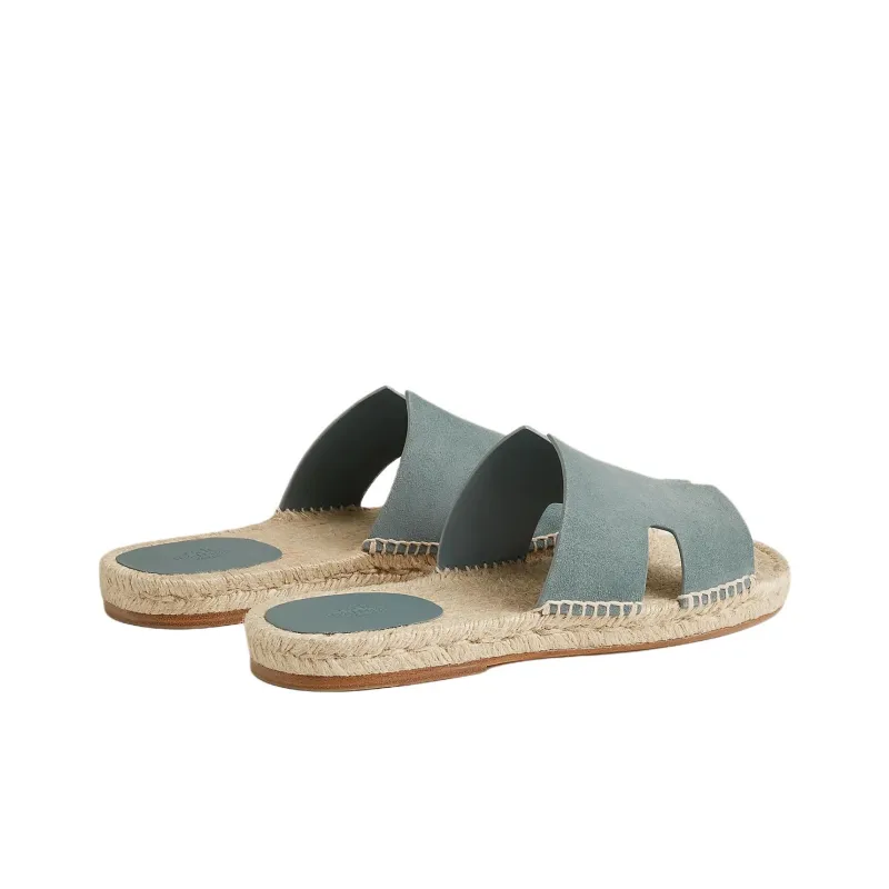 HERMES Antigua Slide Slippers Men's Blue-3