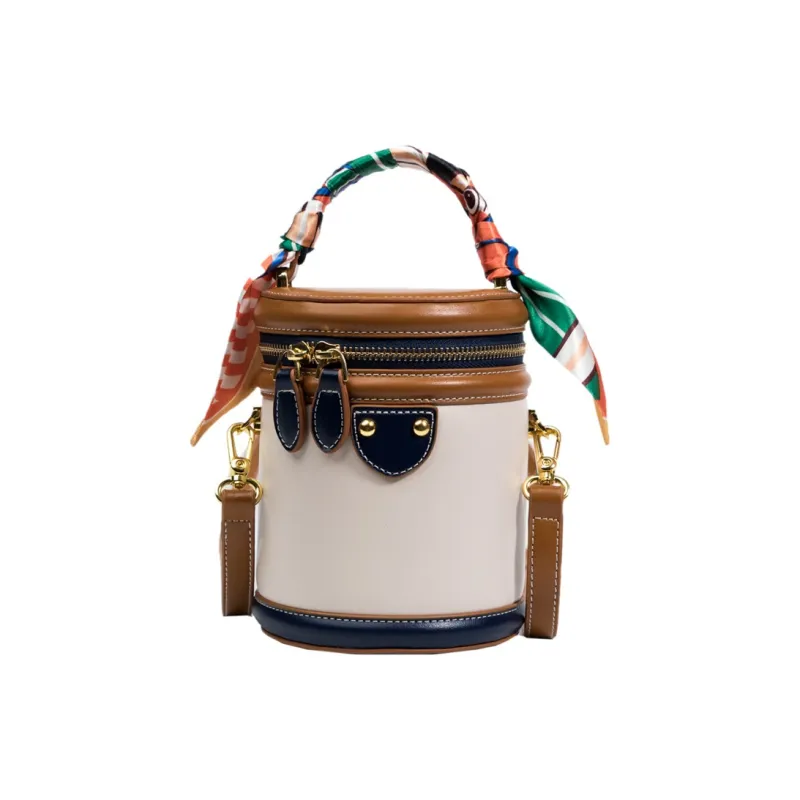 North Pack PU Bucket Bag, Shoulder Bag, Crossbody Bag, Handbag Regular Women's Ecru-0