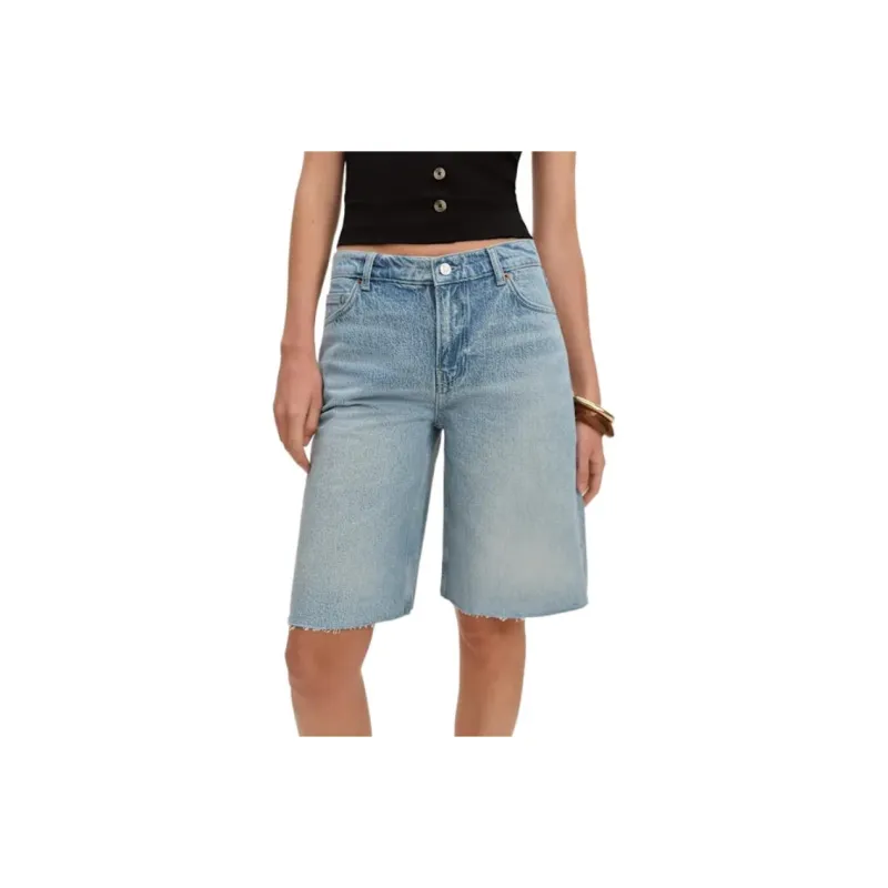 REFORMATION Finley Low Rise 11' Baggy Jorts Denim Shorts Women's-0