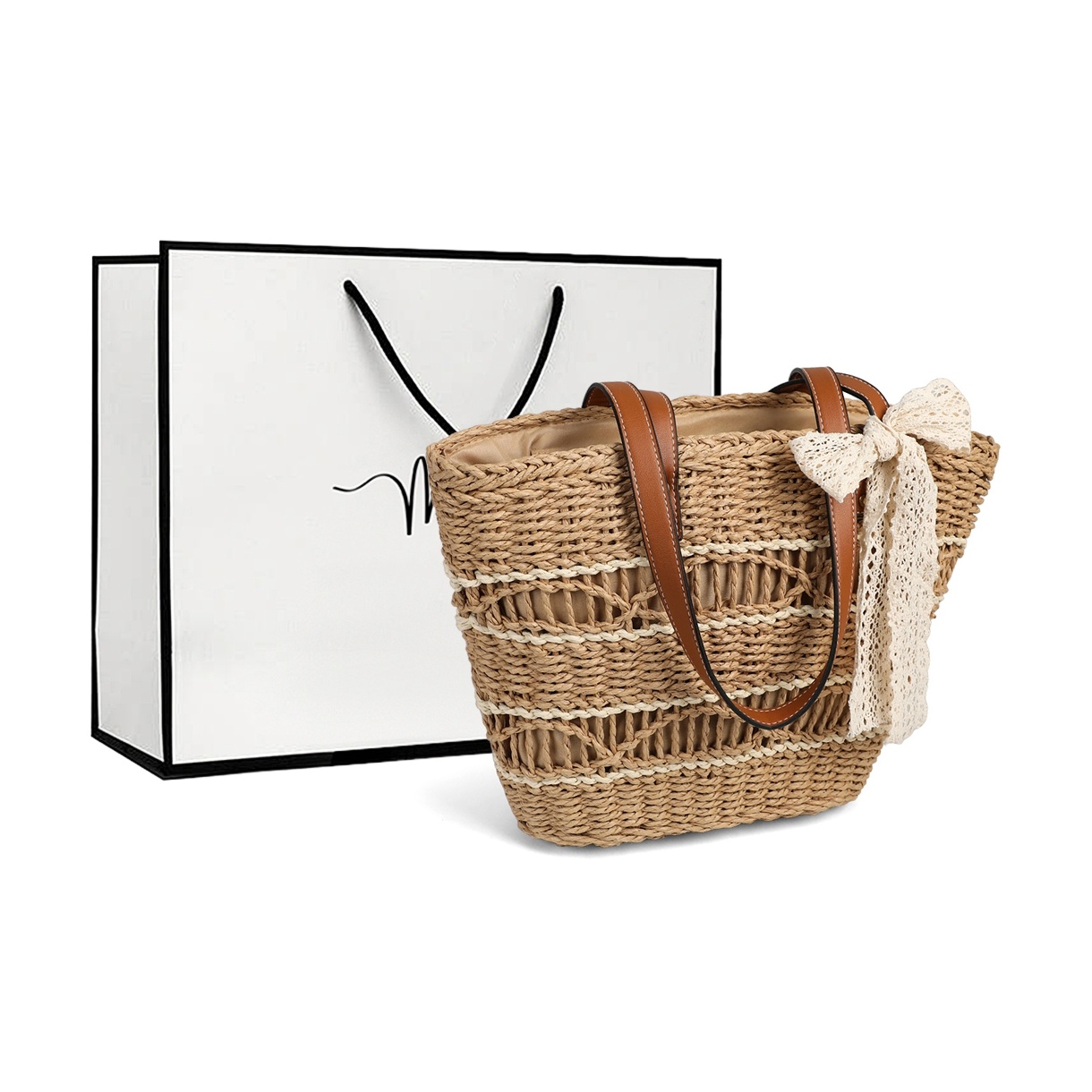 Millie Bamboo Handle Basket Crossbody | Joy Susan