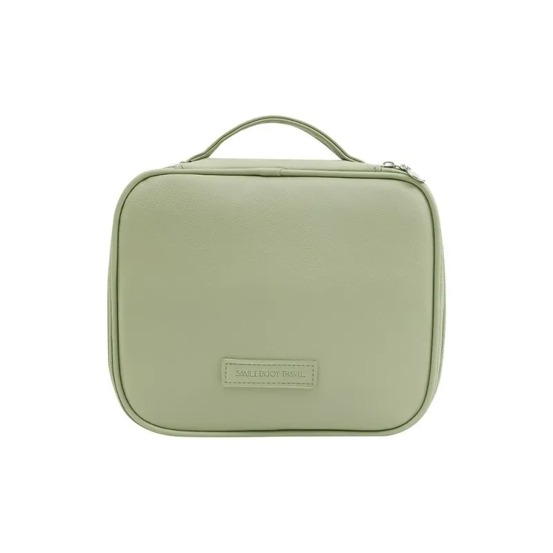 Gentle Welcome Skin Feel PU Leather Portable Storage Large Capacity Makeup Bags-10