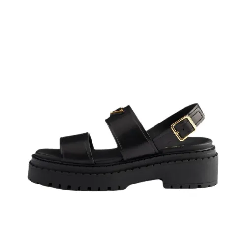 PRADA One Strap Sandals 5.5cm Women's Black