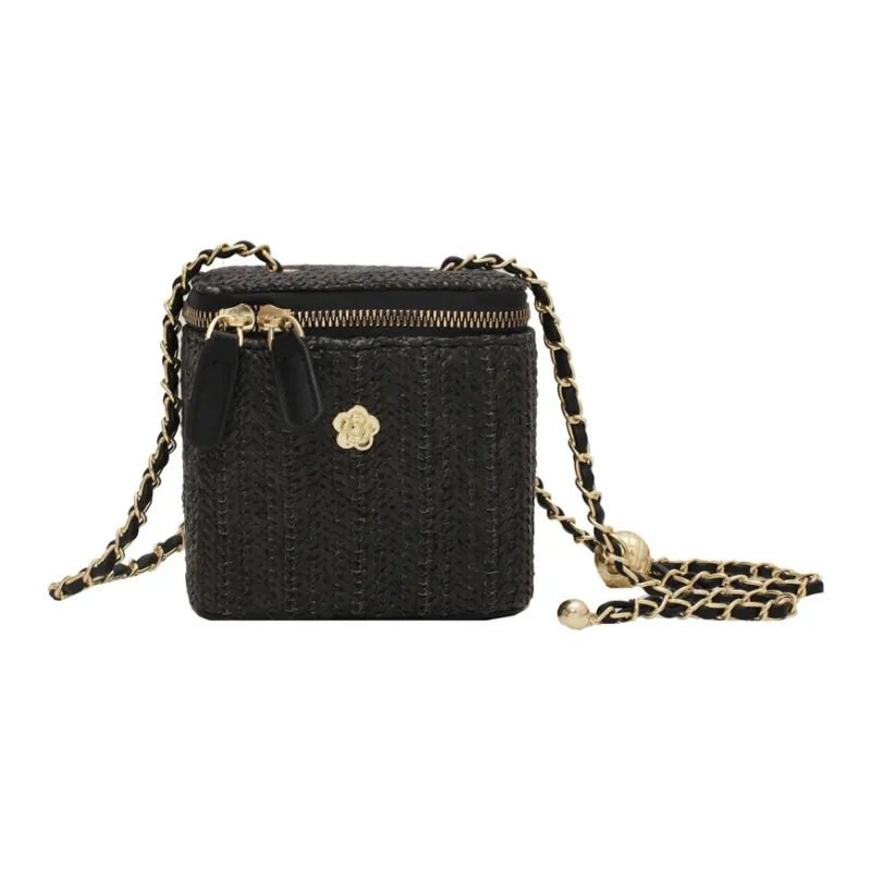 Bywhich Straw Woven Crossbody Bag Women's Multicolor-2