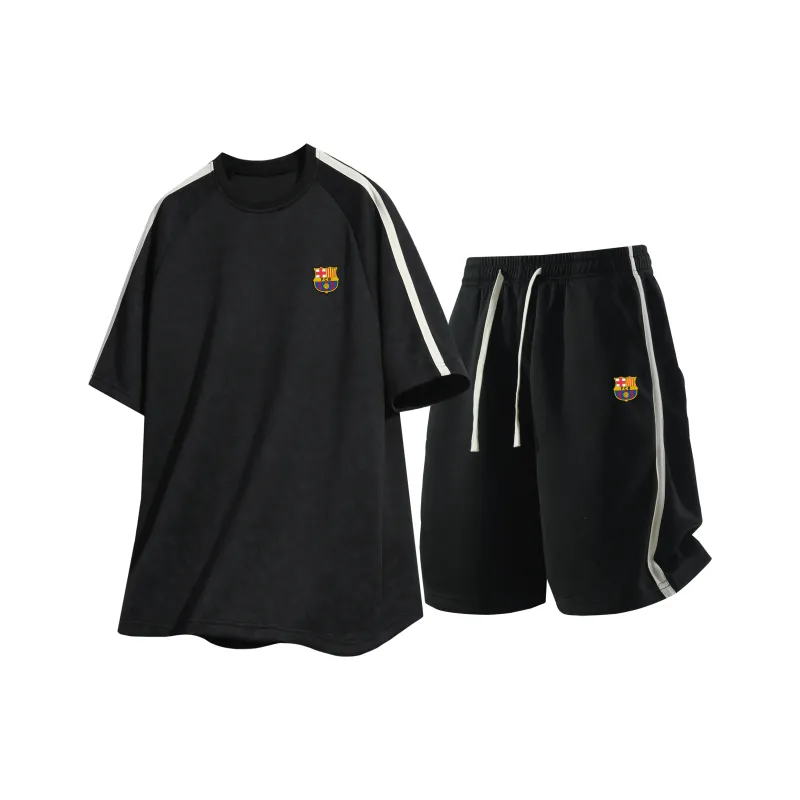FCB ARCELONA Casual Sportswear Unisex Two Piece Set-3