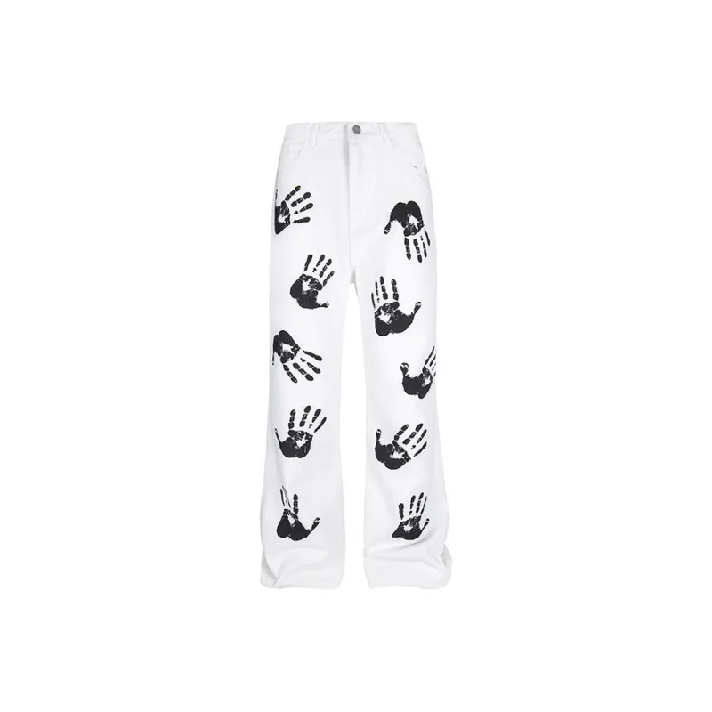 HKRXEC Jeans Men White-0