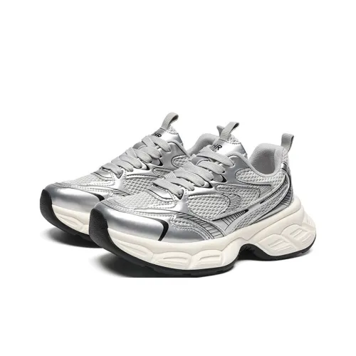 ZHR Moon Shadow Cushioning Abrasion Resistant Breathable Low Top Chunky Sneakers Women's
