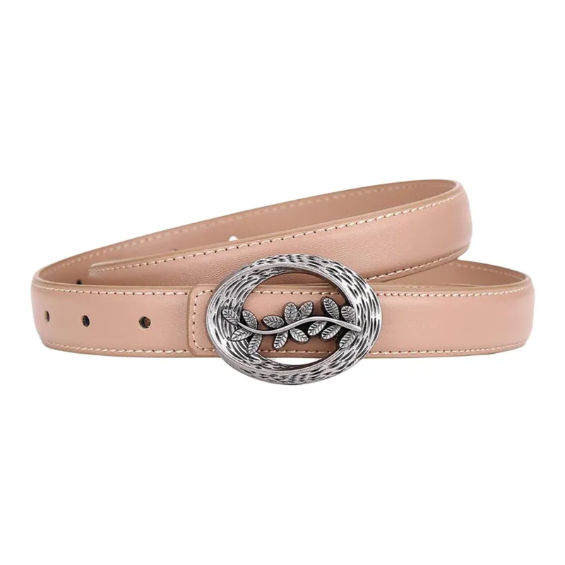 JEANSWEST Cow Split Leather Belts Women's 2.5CM-8