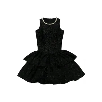 PZGE Sleeveless Dresses Women's Black Dress