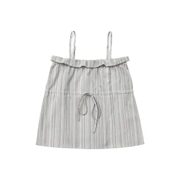 SINBOS Tank Tops Women's Elegant Gray Stripes