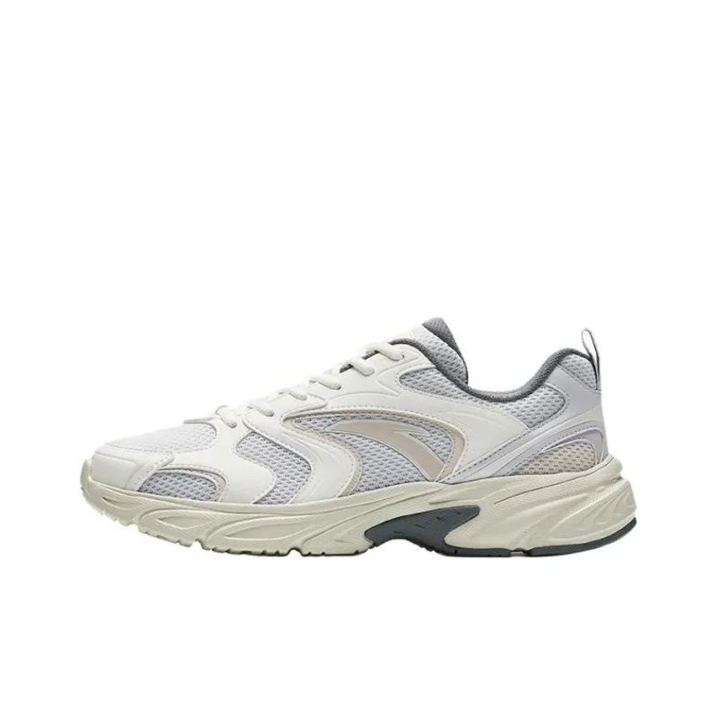 Anta OG800 Slip Resistant, Abrasion Resistant, Breathable Low Top Casual Running Shoes Men's White Gray-0