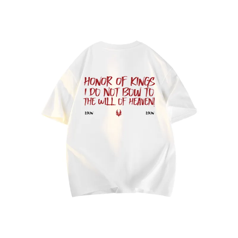 HONOR OF KINGS Short Sleeved T Shirts Slogan Section Unisex-35