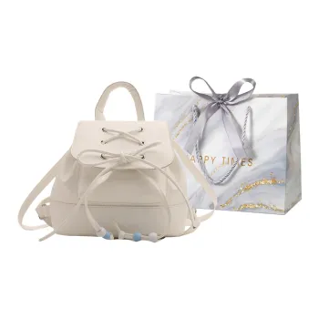 Miss Angel PU Backpack Women's White/Silver/Black/Pink