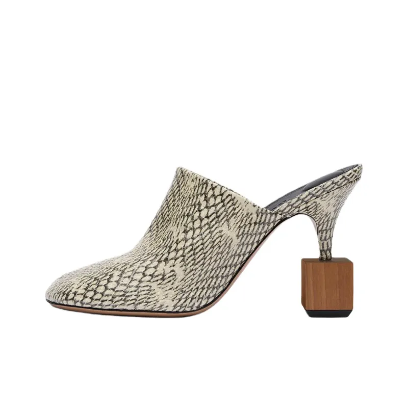 Jacquemus Closed Toe Slippers 9cm Women's Light Umber-0