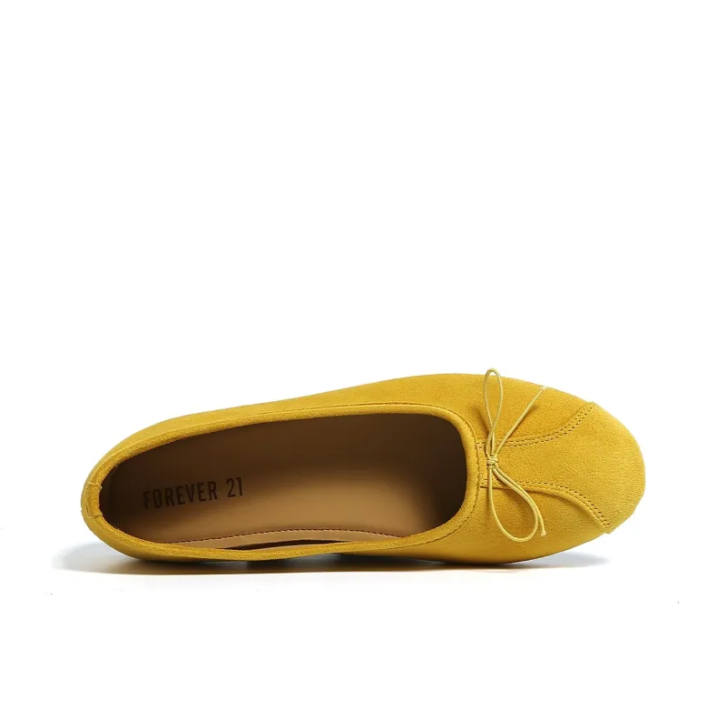 FOREVER 21 Casual Single Shoes Women's Yellow-4