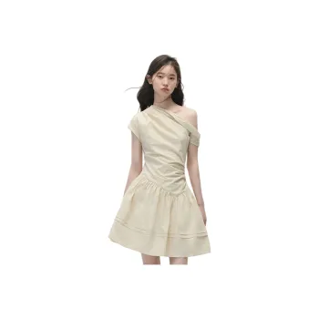 FLIM Sleeveless Dresses Women's Apricot