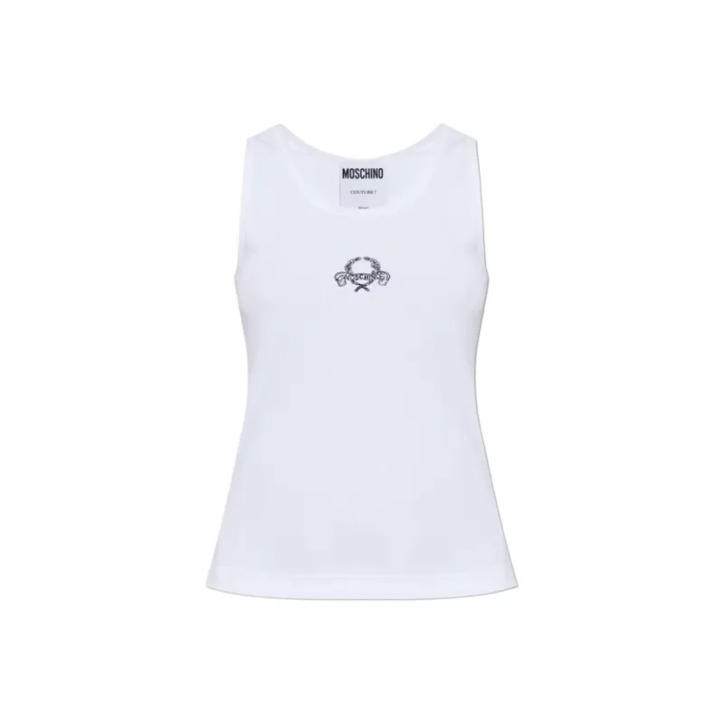 MOSCHINO Relaxed Fit Crew Neck Vest-1