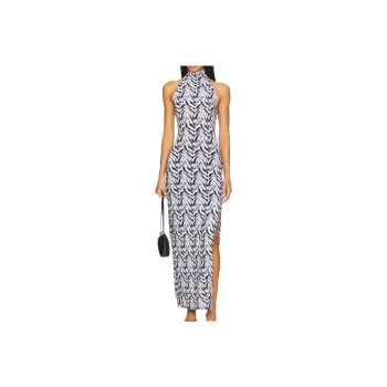 NORMA KAMALI Sleeveless Dress Women's Black White