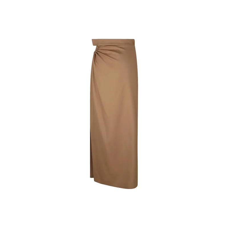 MaxMara Casual Long Skirt Women's Hazelnut-1