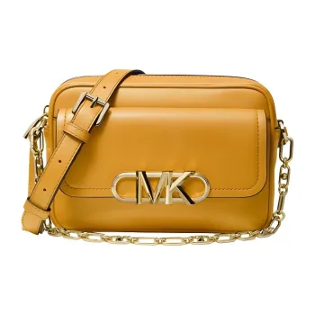 MICHAEL KORS PARKER Leather Handbag Shoulder Bag Crossbody Bag Medium Size Women's Golden Bowl Multicolor