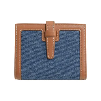 Miao Di Fabric Wallet Women's Denim Blue