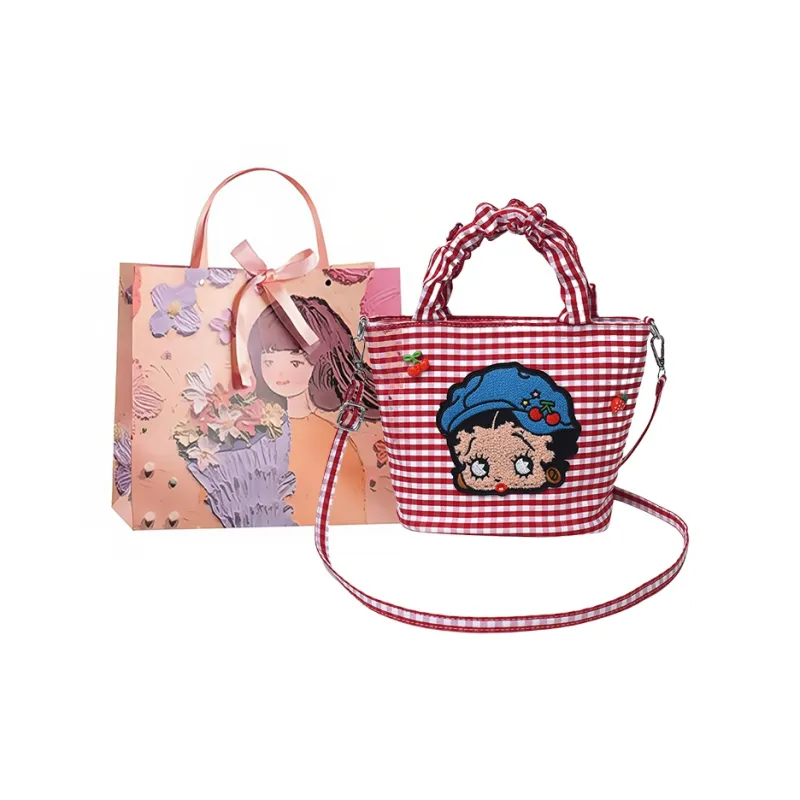 PARK DANCE Fabric Basket Bag, Shoulder Bag, Handbag Women's-5