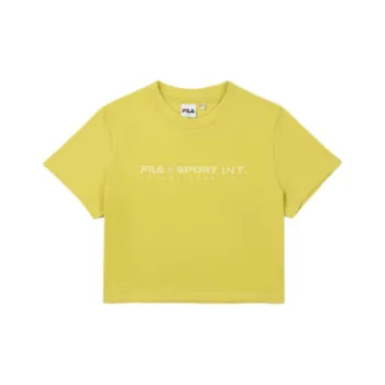FILA Crop Tops Women's Yellow