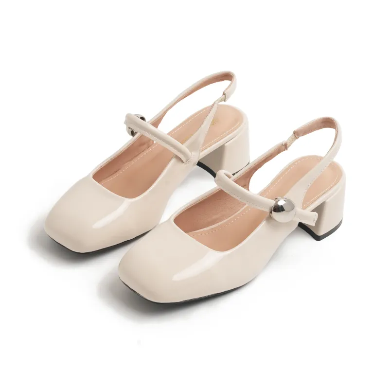 NUNZ Chunky Heel High Heels Women's-2