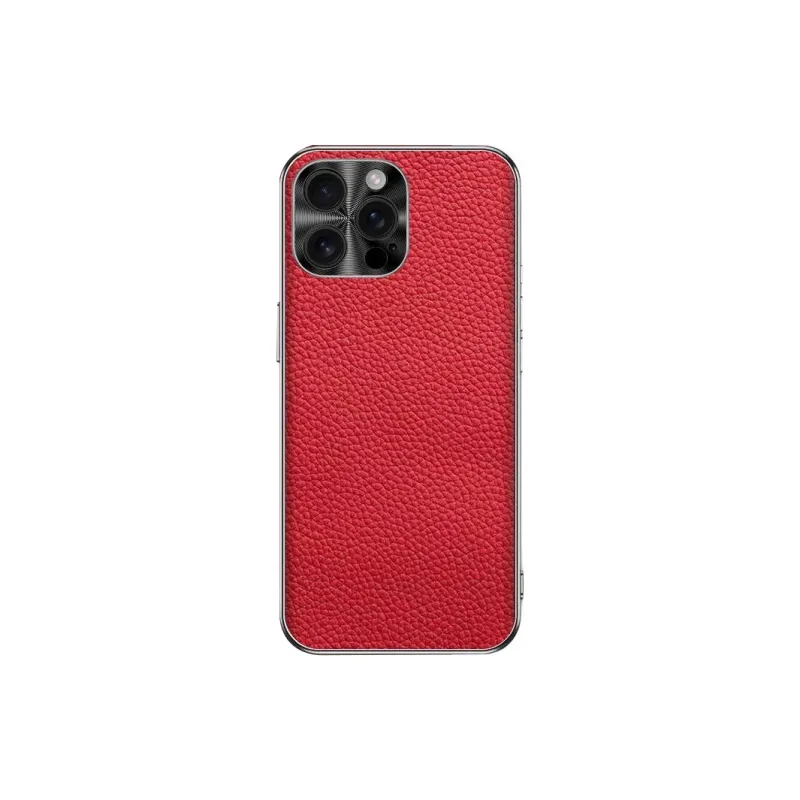 Record Star Leather Material Fully Enclosed Impact Resistant Phone Cases Compatibility Apple 16 Pro Business Formal-0