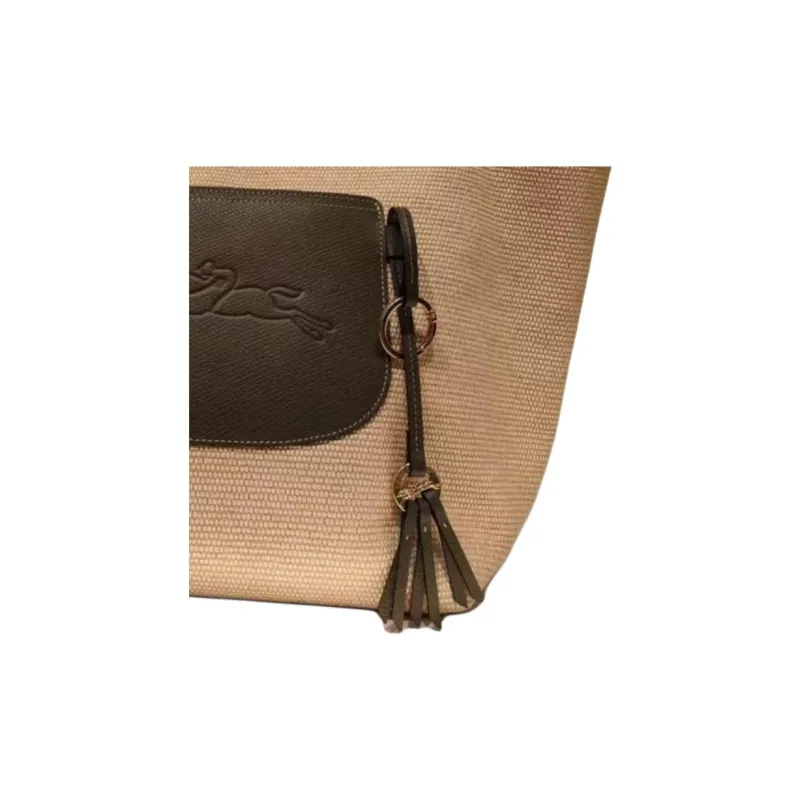 LONGCHAMP Le Pilage Woven Straw Tote Bag-1