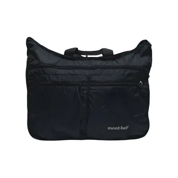 MONTBELL Nylon Handbag, Shoulder Bag Large Size Unisex Black
