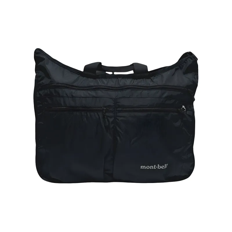 MONTBELL Nylon Handbag, Shoulder Bag Large Size Unisex Black-0