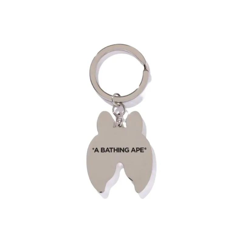 A BATHING APE Zinc Alloy Epoxy Resin Charm Bag Accessory Medium Size Men's Black-1