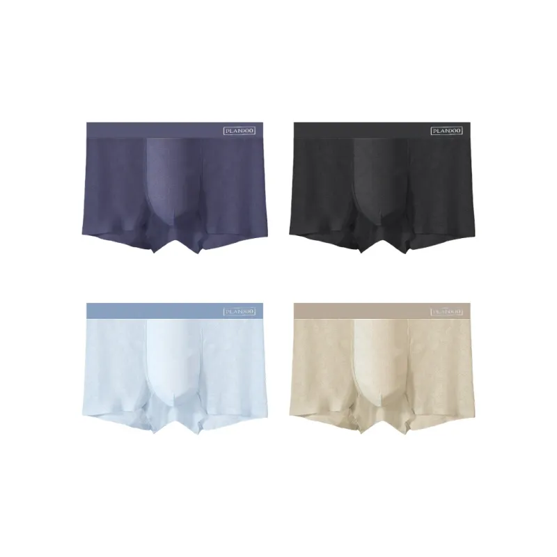 PLANDOO Underpants Men's 4 Pack-12
