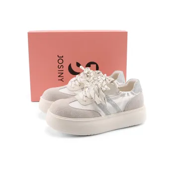 JOSINY Low Top Skateboard Shoes Women's Ecru