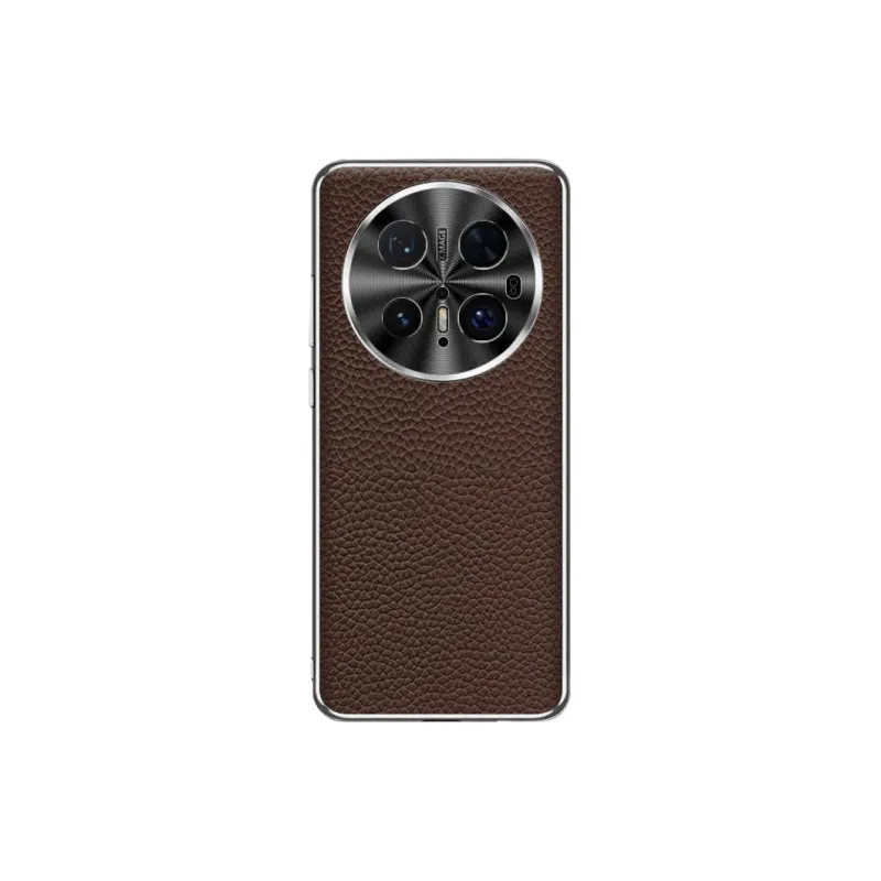 Record Star Genuine Leather Material White Gold Litchi Phone Cases Compatibility Mate70Pro Business Formal-0