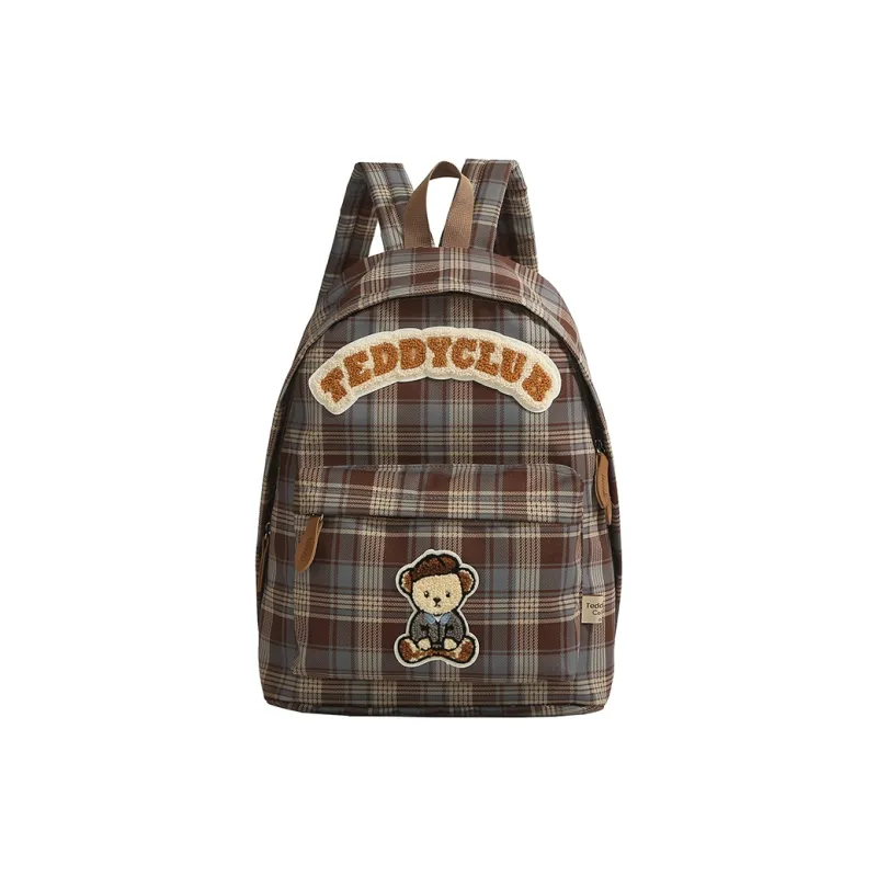 Teddy Bear Collection Nylon Backpack Women's Brown-0