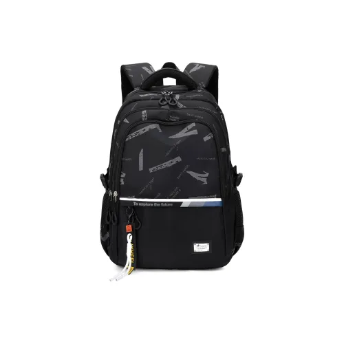 H YXIANG Nylon Backpack Unisex Multicolor