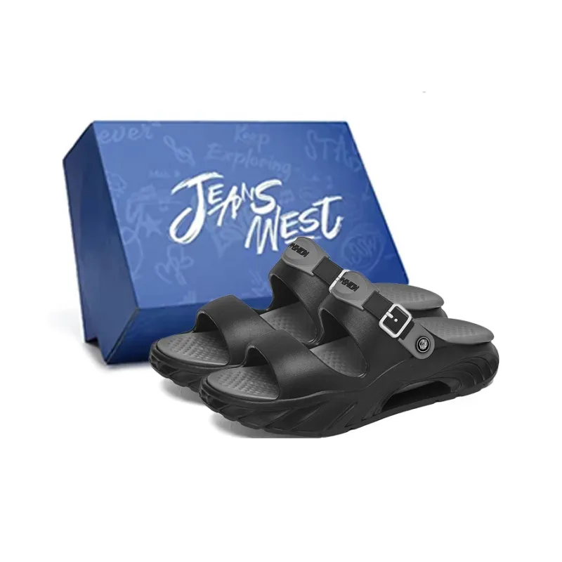 JEANSWEST EVA Cut Out Quiet Slip Resistant Odor Resistant Abrasion Resistant Slide Slippers Men's-6