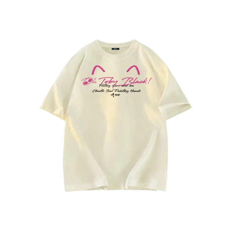 A02 T Shirts Unisex Light Beige Apricot-0