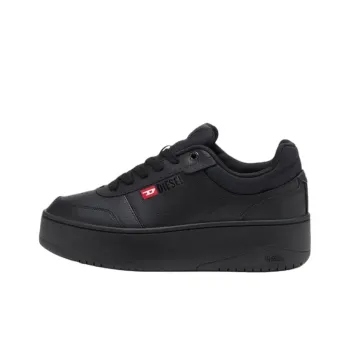 DIESEL S Athene Low Top Skateboard Shoes 4.5cm Women's Black