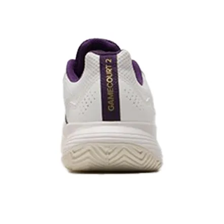 Adidas GAMECOURT 2 Breathable And Lightweight Low Top Tennis Shoes Men's White-3