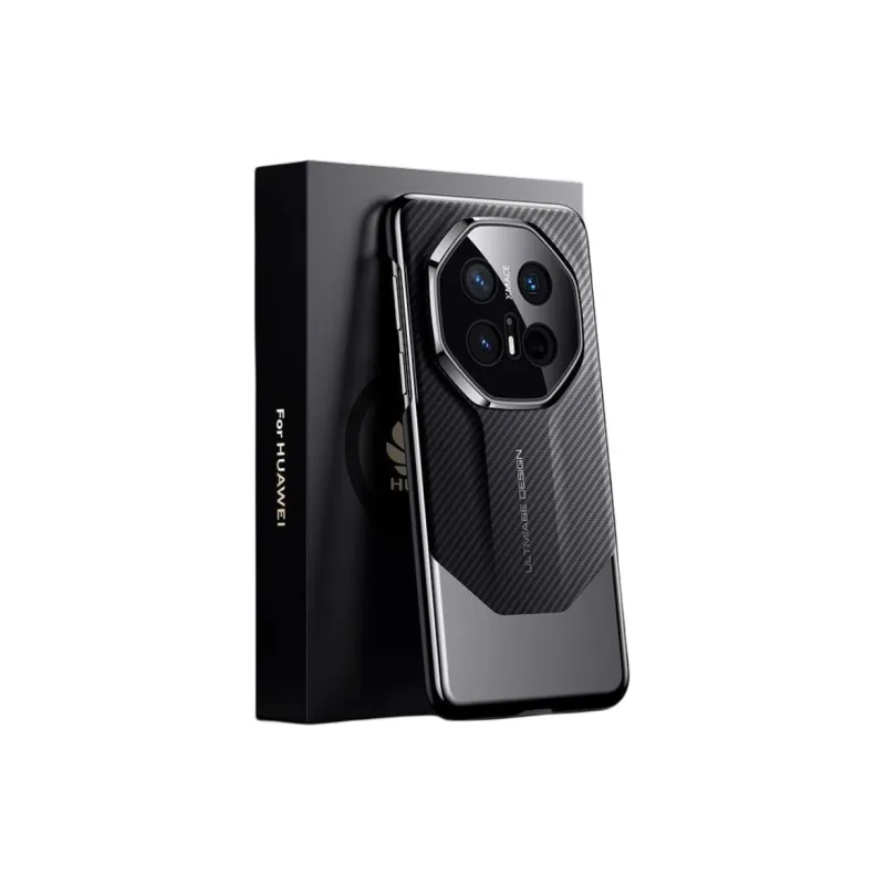 Record Star Carbon Fiber+PC Material Impact Resistant Phone Cases Compatibility With Huawei Mate 70 Business Formal-0