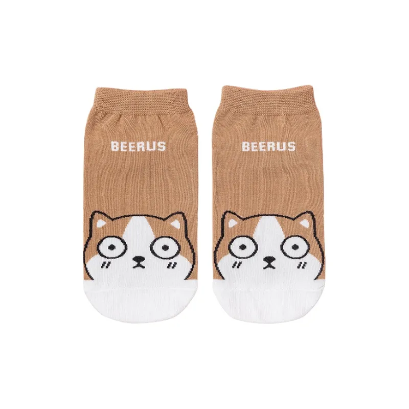 Beerus No Show Socks Women's 4 Pack-0