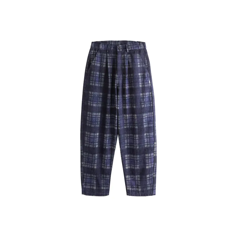 ME DA IGUAL Jeans Men's Blue Plaid-0